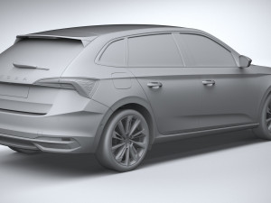 Skoda Scala 2024 Modello 3D