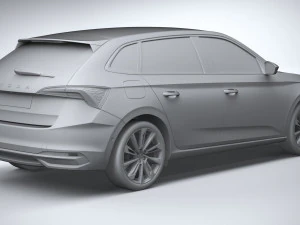 Skoda Scala 2024 3D Model
