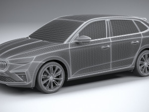 Skoda Scala 2024 Modello 3D