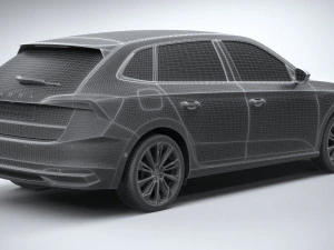Skoda Scala 2024 3D Model