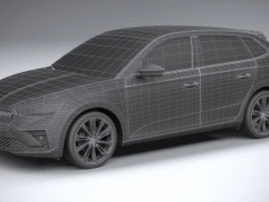 Skoda Scala 2024 3D Model