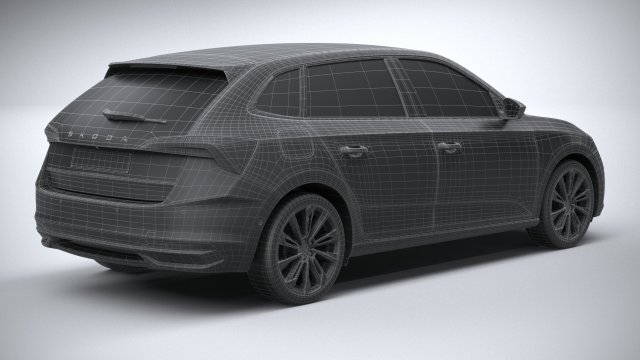 Skoda Scala 2024 3D Model in Compact Cars 3DExport