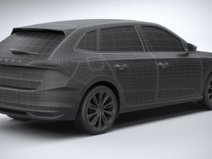 Skoda Scala 2024 Modello 3D