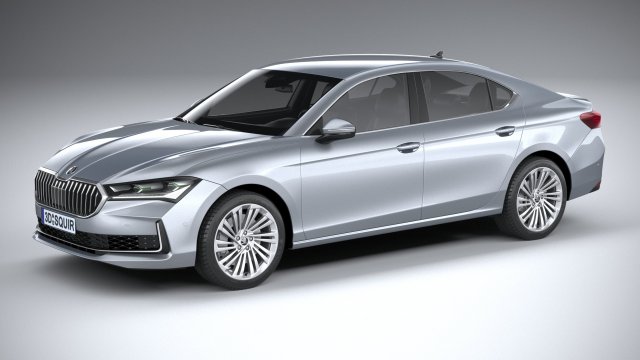 Skoda Superb 2024 3D मॉडल .c4d .max .obj .3ds .fbx .stl .blend 