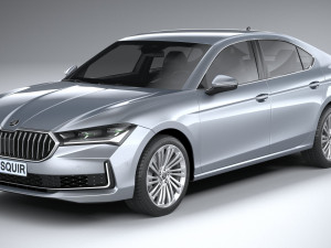 Skoda Superb 2024 3D मॉडल