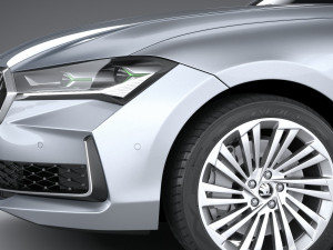 Skoda Superb 2024 3D मॉडल