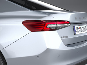 Skoda Superb 2024 3D मॉडल