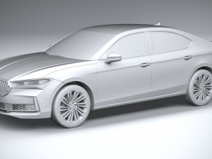 Skoda Superb 2024 3D मॉडल