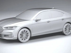 Skoda Superb 2024 3D Model