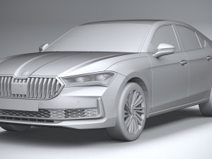Skoda Superb 2024 3D मॉडल