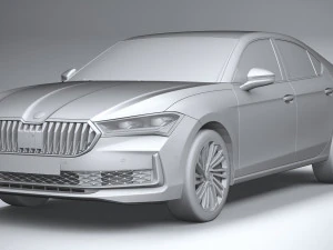 Skoda Superb 2024 3D Model