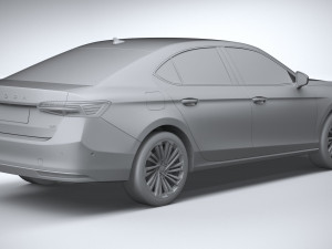 Skoda Superb 2024 3D मॉडल