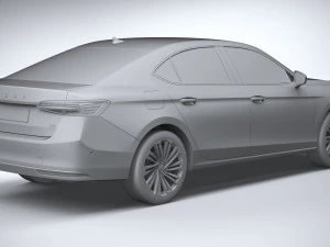 Skoda Superb 2024 3D Model
