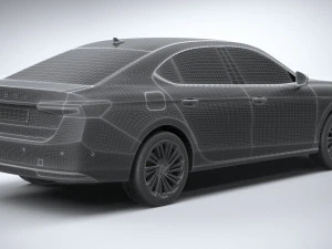 Skoda Superb 2024 3D Model