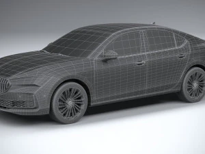 Skoda Superb 2024 3D Model