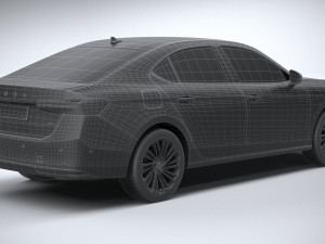 Skoda Superb 2024 3D मॉडल