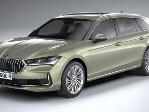 Skoda Superb Combi 2024 3Dモデル