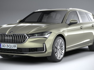 Skoda Superb Combi 2024 3Dモデル