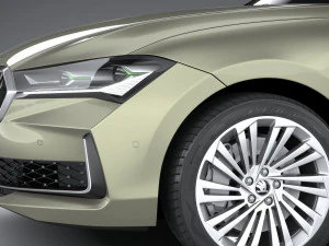 Skoda Superb Combi 2024 3D Model