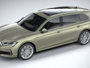 Skoda Superb Combi 2024 3Dモデル