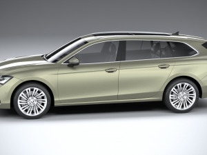 Skoda Superb Combi 2024 3Dモデル
