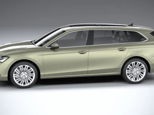 Skoda Superb Combi 2024 3D Model