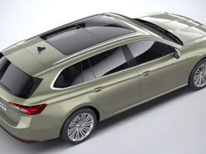 Skoda Superb Combi 2024 3D Model