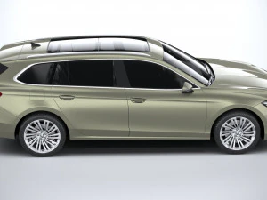 Skoda Superb Combi 2024 3D Model