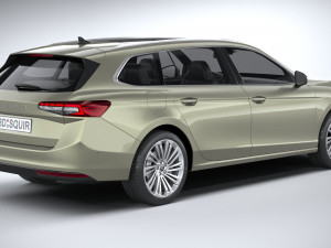 Skoda Superb Combi 2024 3Dモデル
