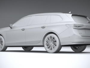 Skoda Superb Combi 2024 3Dモデル