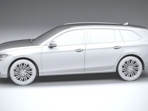 Skoda Superb Combi 2024 3D Model