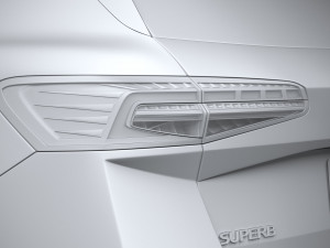 Skoda Superb Combi 2024 3Dモデル