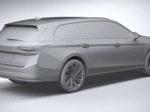 Skoda Superb Combi 2024 3D Model