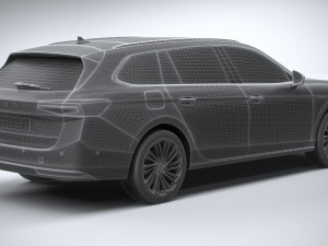 Skoda Superb Combi 2024 3Dモデル