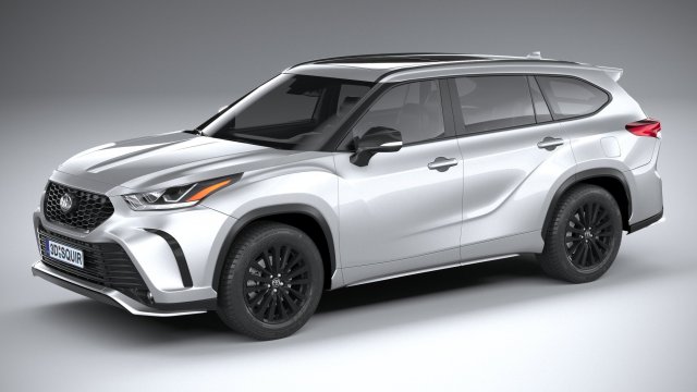 Toyota Higlander XSE 2024 Modèle 3D .c4d .max .obj .3ds .fbx .stl .blend 