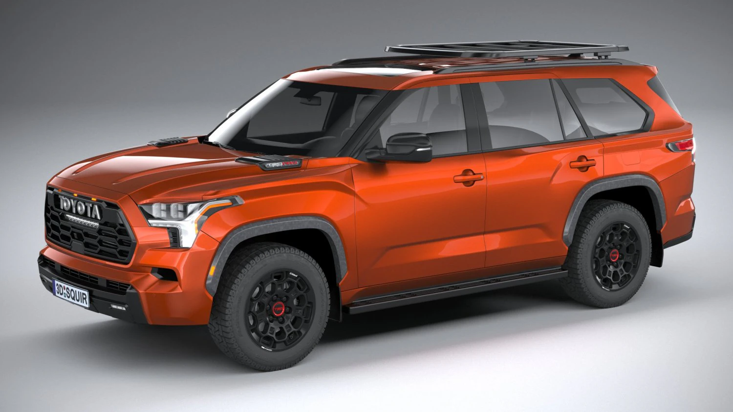 Toyota Sequoia TRD Pro 2024 3D Model .c4d .max .obj .3ds .fbx .stl .blend 
