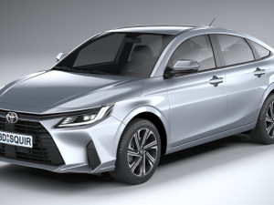 Toyota Yaris Sedan 2023 3D Модель