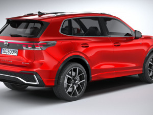 Volkswagen Tiguan R 2024 3D Модель