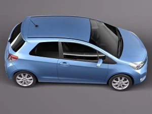 Toyota Yaris 3-door 2012 3D Model