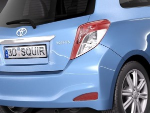 Toyota Yaris 3-door 2012 3D Модель