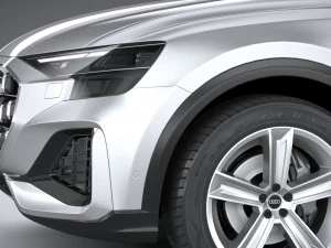 Audi Q8 Basic 2024 3D Model
