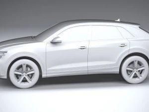 Audi Q8 Basic 2024 3D Model