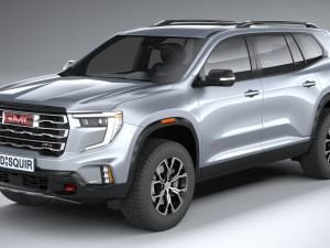 GMC Acadia 2024 3D 모델