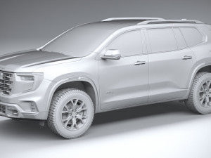 GMC Acadia 2024 3D 모델