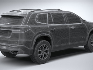 GMC Acadia 2024 3D 모델