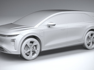 Lucid Gravity 2025 3D Model