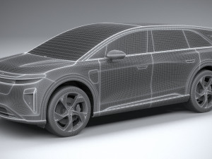 Lucid Gravity 2025 3D Model