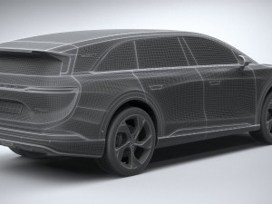 Lucid Gravity 2025 3D Model
