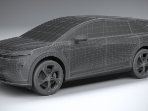 Lucid Gravity 2025 3D Model
