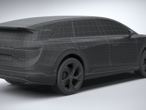 Lucid Gravity 2025 3D Model